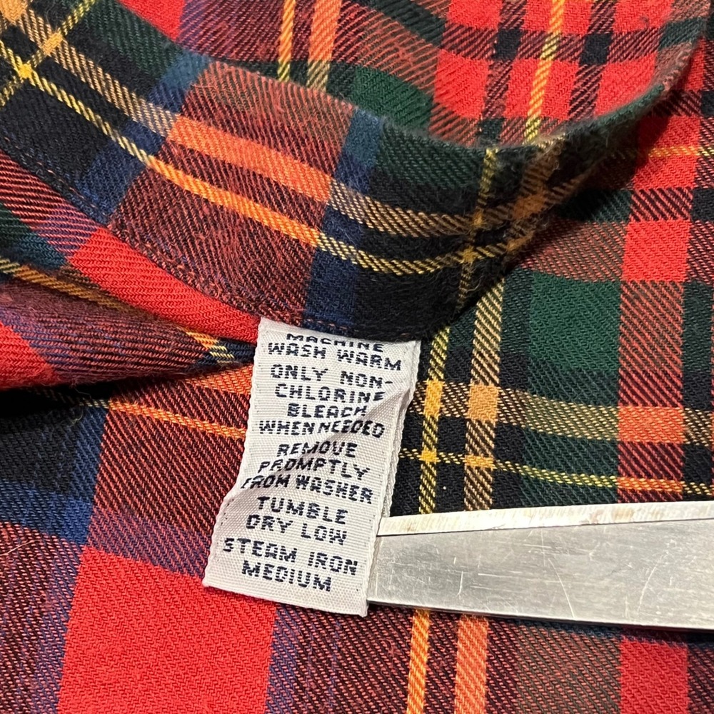 Ralph Lauren Blake Button Down Shirt Mens XL Tartan Plaid Cotton VTG Oversized - Picture 6 of 8